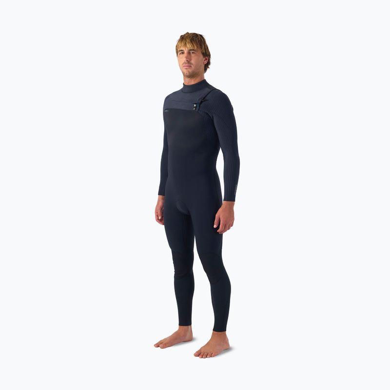 Vyriškas plaukimo kostiumas O'Neill Hyperfreak 5/4+ mm Chest Zip Full black/black 3