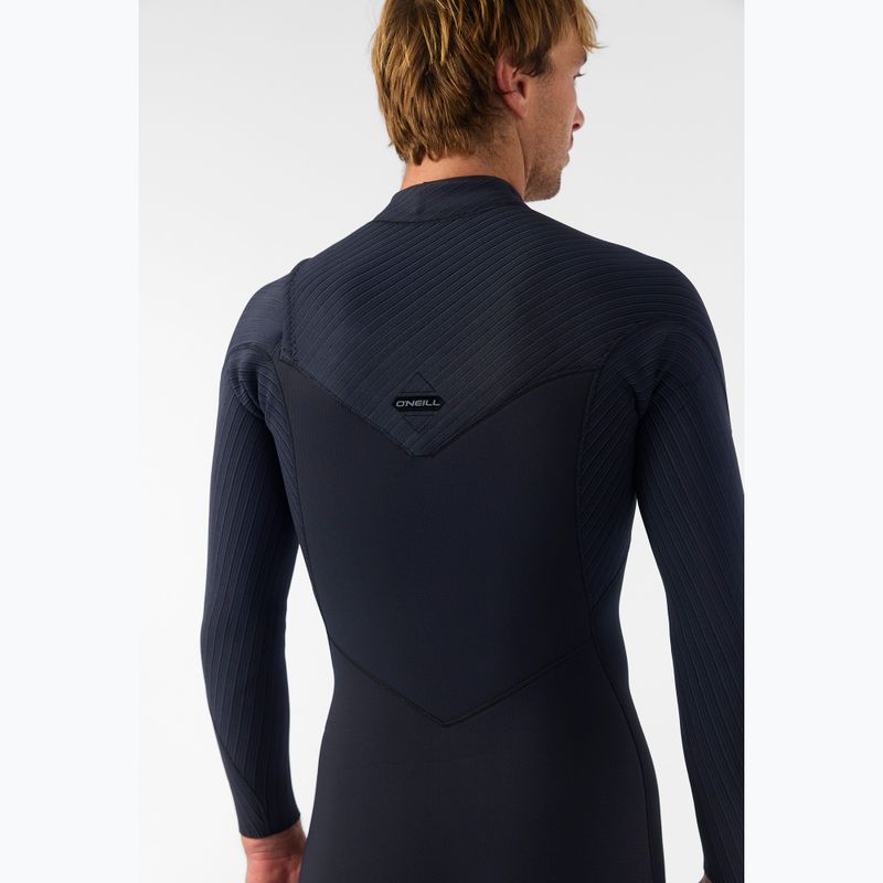 Vyriškas plaukimo kostiumas O'Neill Hyperfreak 5/4+ mm Chest Zip Full black/black 7