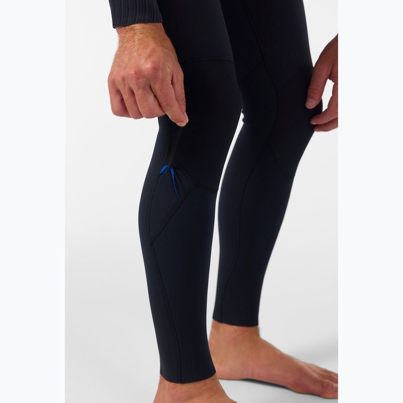 Vyriškas plaukimo kostiumas O'Neill Hyperfreak 5/4+ mm Chest Zip Full black/black 8