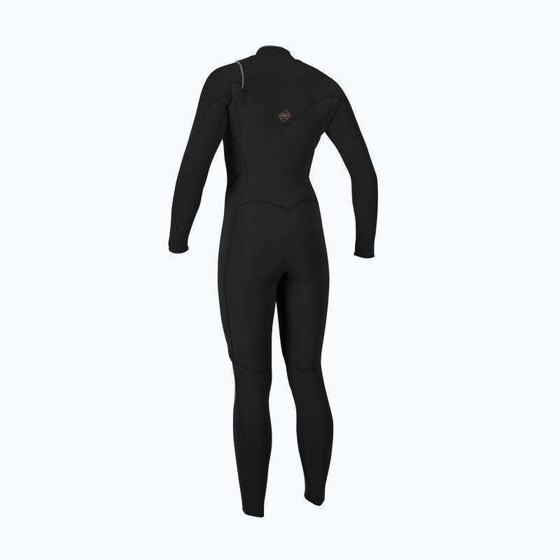 Moteriškas plaukimo kostiumas O'Neill Hyperfreak 4/3+ mm Chest Zip Full black/black 2