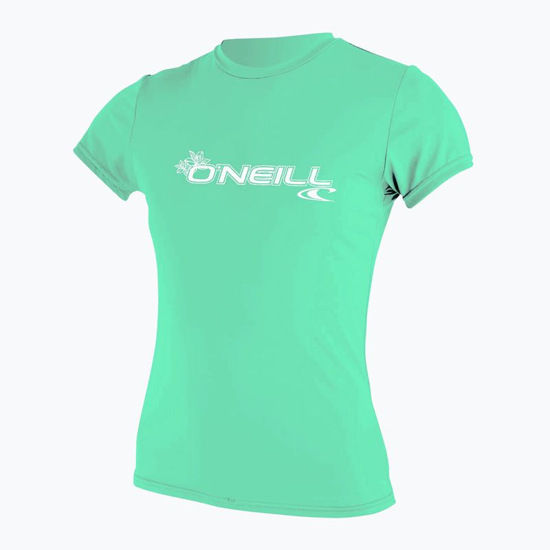 Moteriški maudymosi marškinėliai O'Neill Basic Skins Sun Shirt light aqua