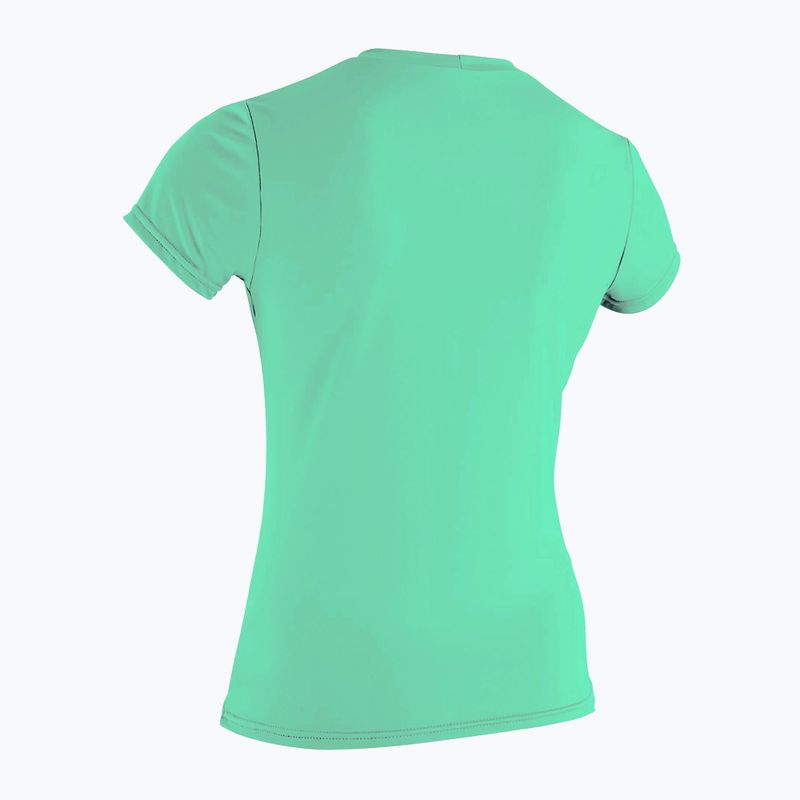 Moteriški maudymosi marškinėliai O'Neill Basic Skins Sun Shirt light aqua 2