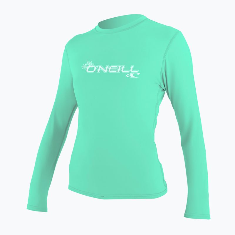 Moteriški plaukimo marškinėliai ilgomis rankovėmis O'Neill Basic Skins Sun Shirt light aqua