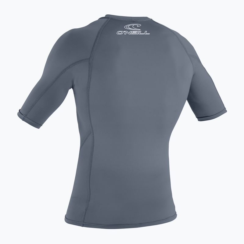 Vyriški maudymosi marškinėliai O'Neill Basic Skins Rash Guard grey 3341 2