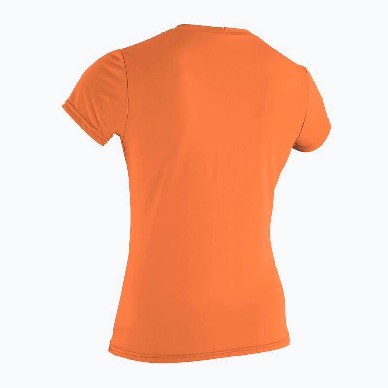 Moteriški plaukimo marškinėliai O'Neill Basic Skins Sun Shirt light grapefruit 2