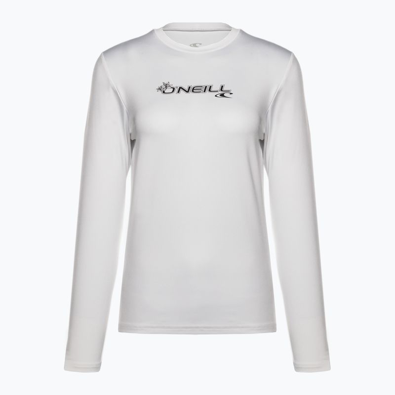 Moteriški maudymosi marškinėliai O'Neill Basic Skins Sun Shirt white 4340