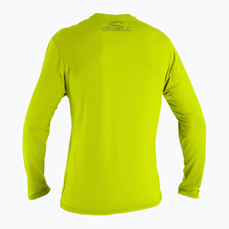 Plaukimo marškinėliai ilgomis rankovėmis O'Neill Youth Basic Skins Sun Shirt lime 2