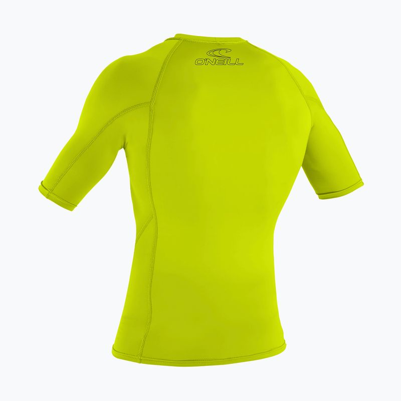 Vaikiški plaukimo marškinėliai O'Neill Youth Basic Skins Rash Guard lime 2
