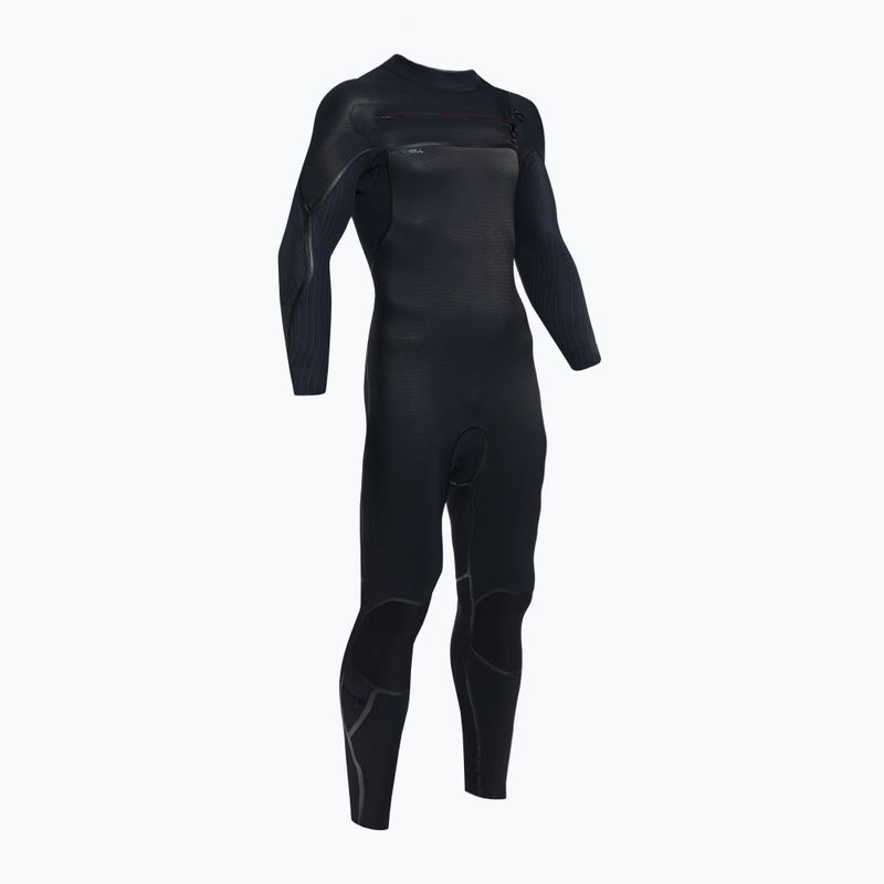Vyriški O'Neill Hyperfreak Fire 5/4+ Chest Zip Full A00 Swim Foam Black 5550