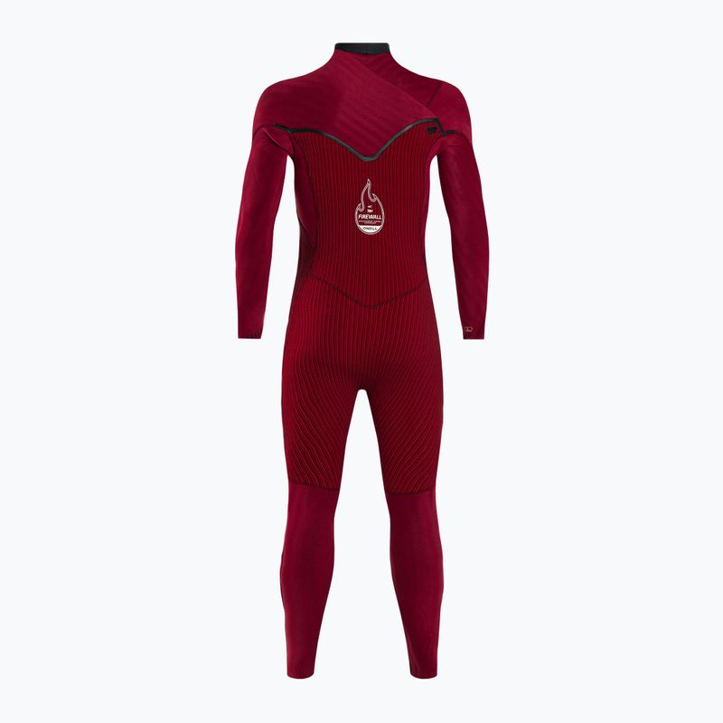 Vyriški O'Neill Hyperfreak Fire 5/4+ Chest Zip Full A00 Swim Foam Black 5550 5