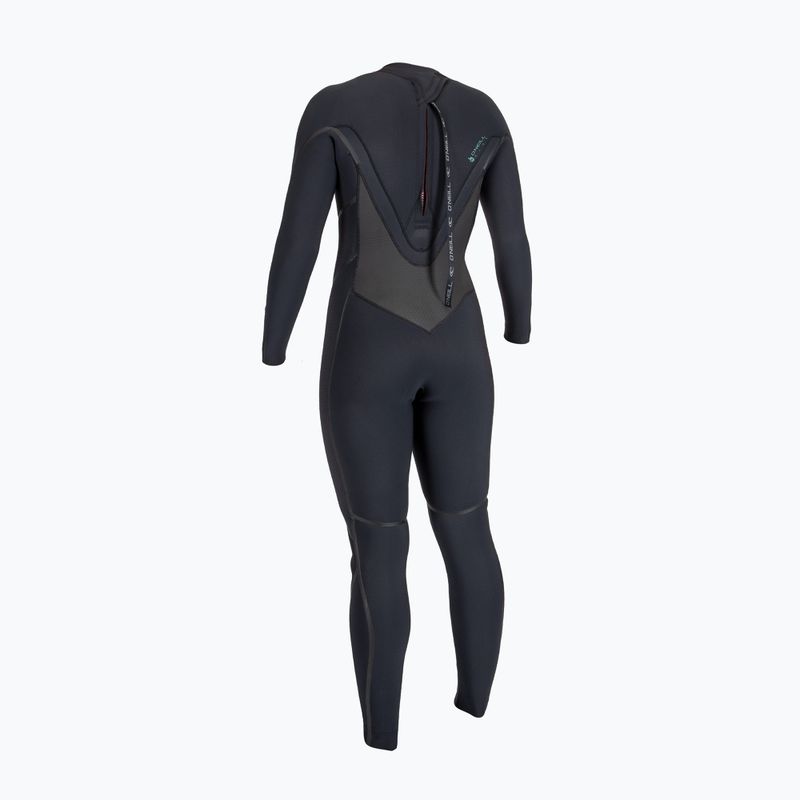 Moteriškas plaukimo hidrokostiumas O'Neill Psycho Tech 5/4+ Back Zip Full black/black 2