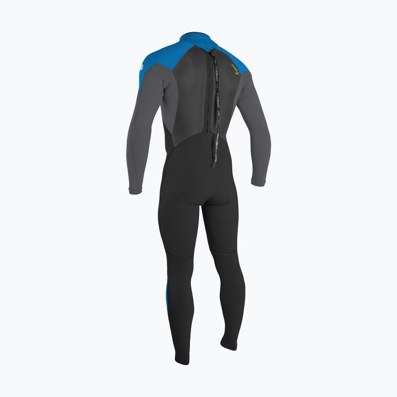 Vaikiškas plaukimo hidrokostiumas O'Neill Epic 3/2 Back Zip Full black/graphite/bali blue/deep sea 2