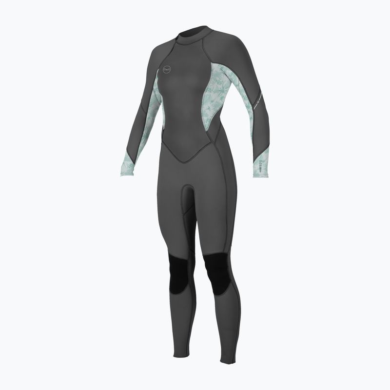 Moteriškas plaukimo hidrokostiumas O'Neill Bahia 3/2 Back Zip Full hy8 graphite/mirage tropical/m