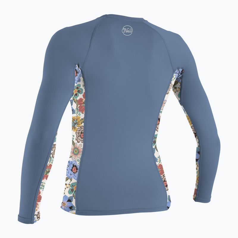 Moteriški plaukimo marškinėliai ilgomis rankovėmis O'Neill Side Print Rash Guard infinity/talitha 2
