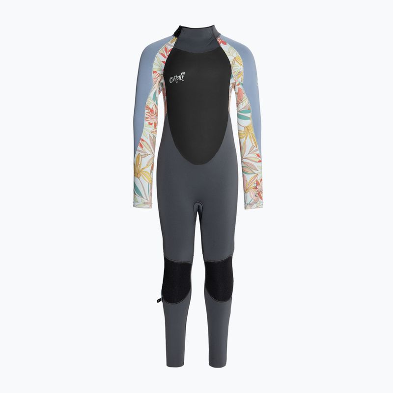 Moteriškas plaukimo kostiumas O'Neill Girls Epic 5/4 Back Zip Full graphite/dahlia/infinity 2