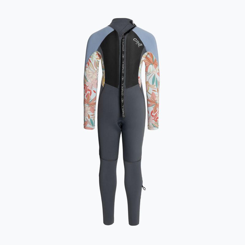Moteriškas plaukimo kostiumas O'Neill Girls Epic 5/4 Back Zip Full graphite/dahlia/infinity 3