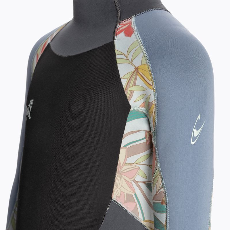 Moteriškas plaukimo kostiumas O'Neill Girls Epic 5/4 Back Zip Full graphite/dahlia/infinity 4