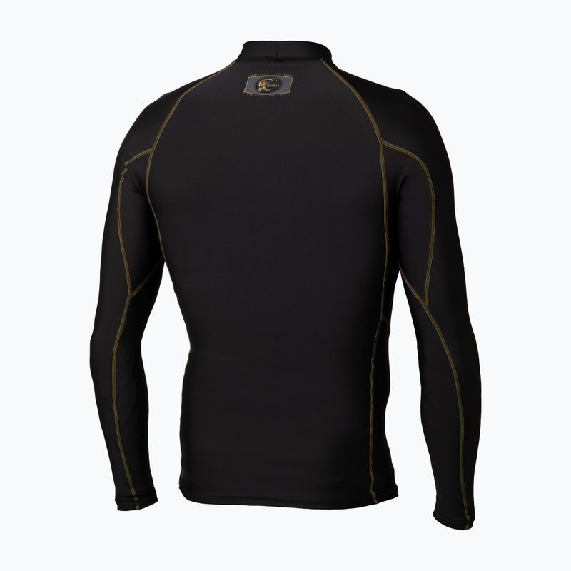 Vyriški plaukimo marškinėliai ilgomis rankovėmis O'Neill Trvlr Graphic Skins Rash Guard black/black/black:multi(rasta) 2