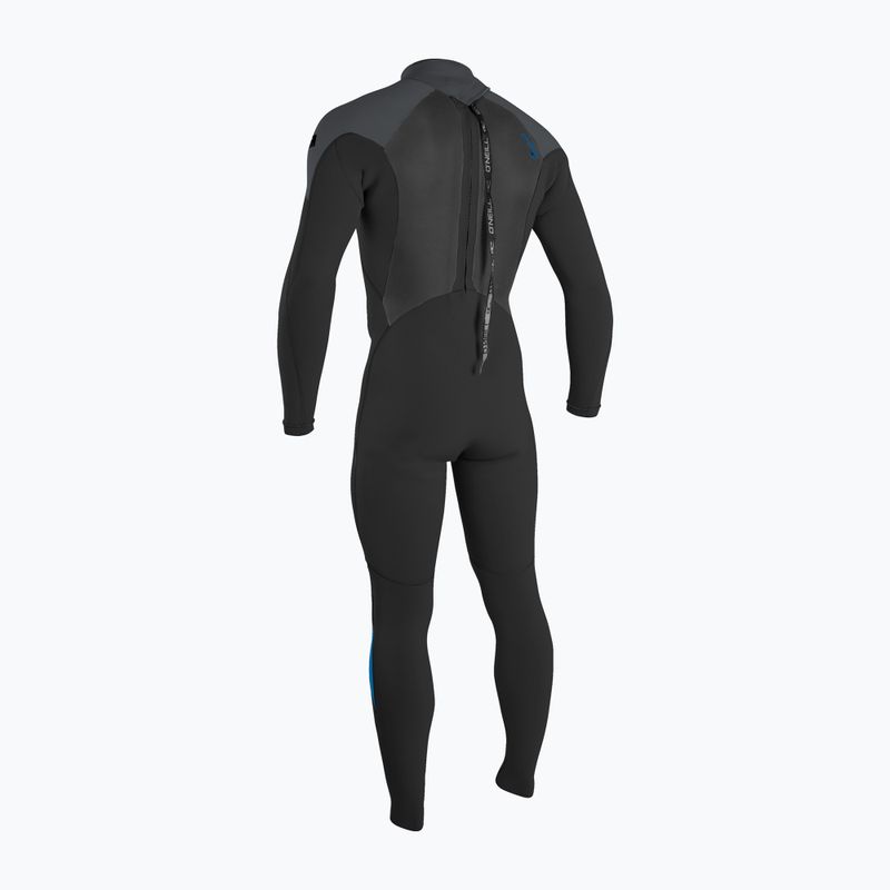 Vyriškas plaukimo kostiumas O'Neill Epic 4/3 Back Zip Full P91 black/graphite/bali blue 2