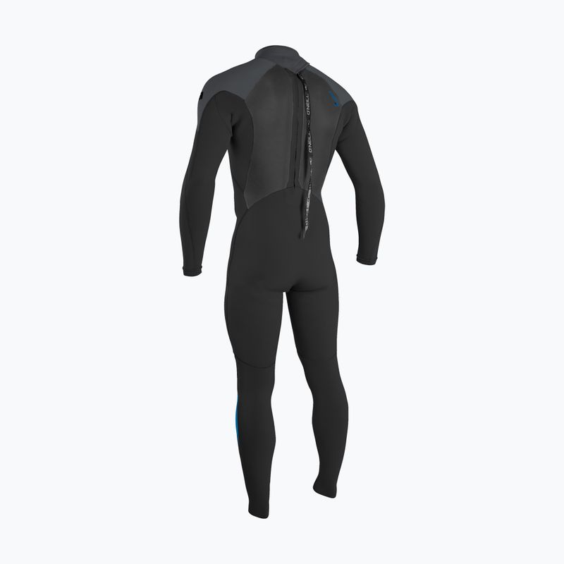 Vyriškas plaukimo hidrokostiumas O'Neill Epic 5/4 mm Back Zip Full black/graphite/bali blue 2