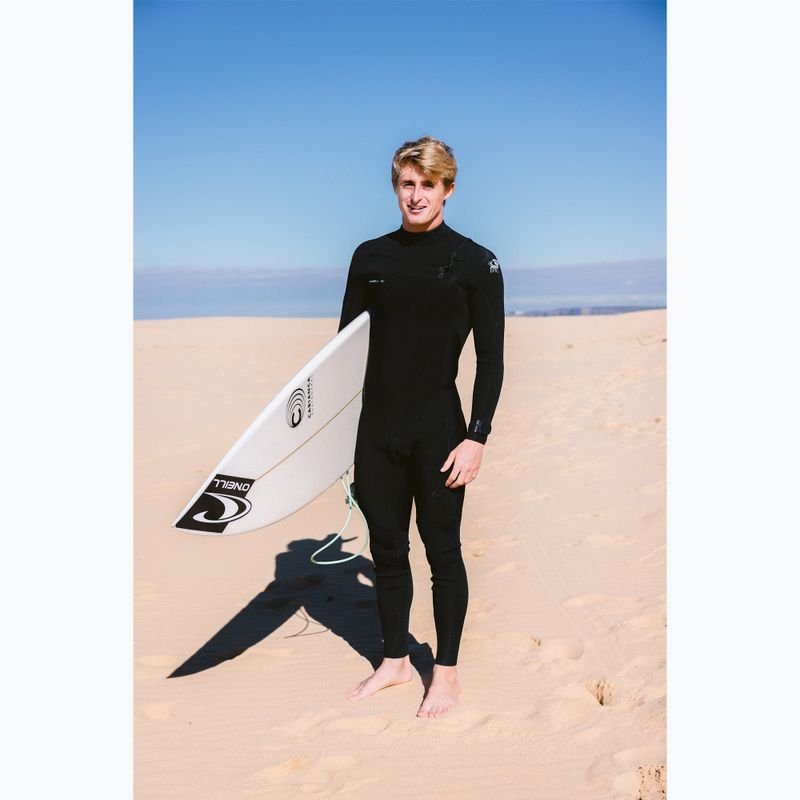 Vyriškas plaukimo kostiumas O'Neill Epic 5/4 Chest Zip Full A05 black/black/black 6