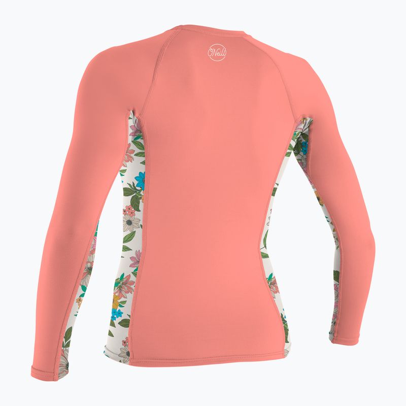 Moteriški plaukimo marškinėliai ilgomis rankovėmis O'Neill Side Print Rash Guard desert flower/cara floral 2