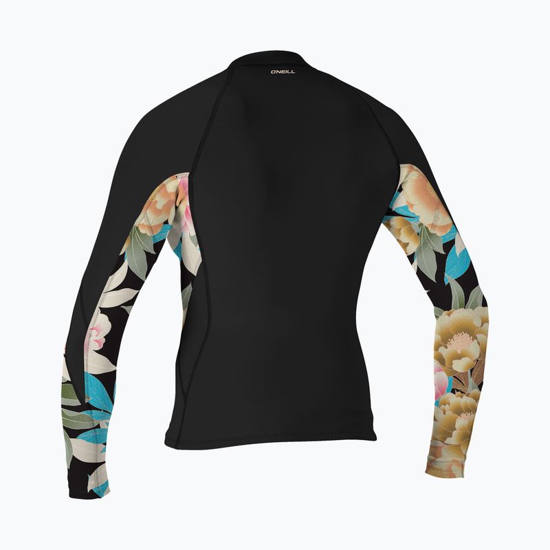 Moteriška neopreno striukė O'Neill Bahia 1/0.5 mm Full-Zip Jacket black/mikah floral/black 2