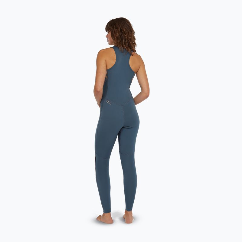 Moteriškas plaukimo hidrokostiumas O'Neill Bahia 1.5mm Front Zip copen blue/painted tropics/copen blue 2