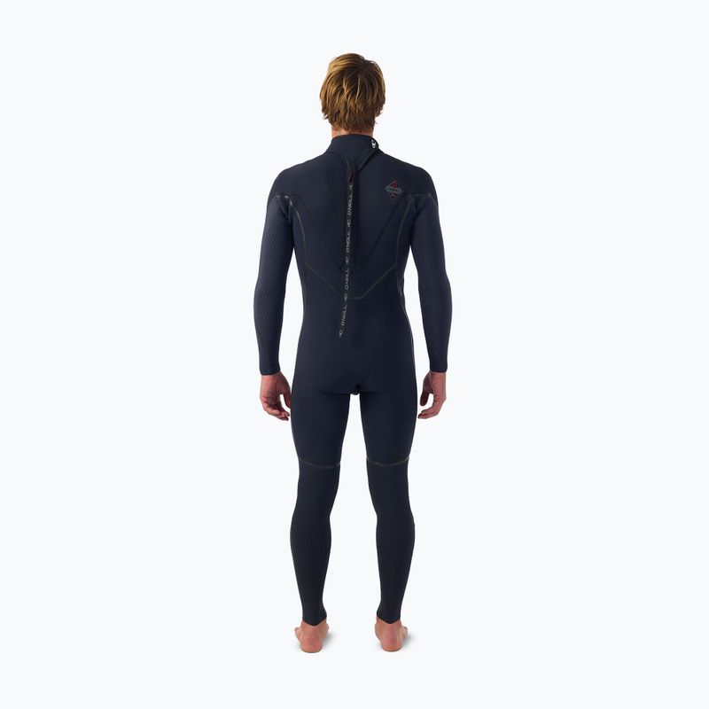 Vyriškas plaukimo kostiumas O'Neill Hyperfreak Fire 4/3+ mm Back Zip Full black/black 2