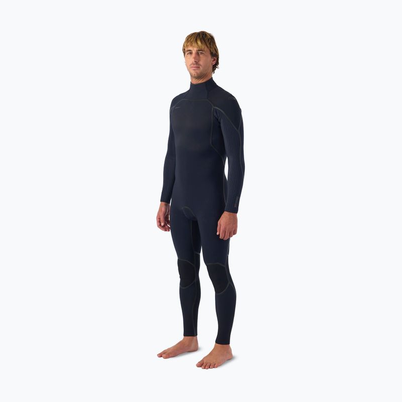 Vyriškas plaukimo kostiumas O'Neill Hyperfreak Fire 4/3+ mm Back Zip Full black/black 3