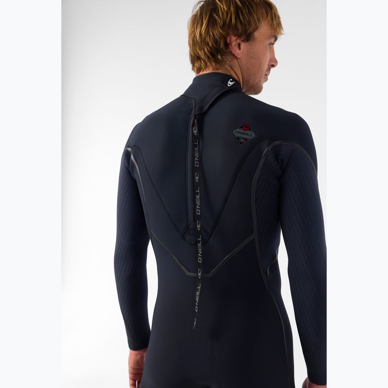 Vyriškas plaukimo kostiumas O'Neill Hyperfreak Fire 4/3+ mm Back Zip Full black/black 5