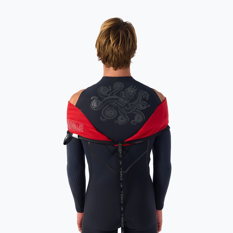 Vyriškas plaukimo kostiumas O'Neill Hyperfreak Fire 4/3+ mm Back Zip Full black/black 7