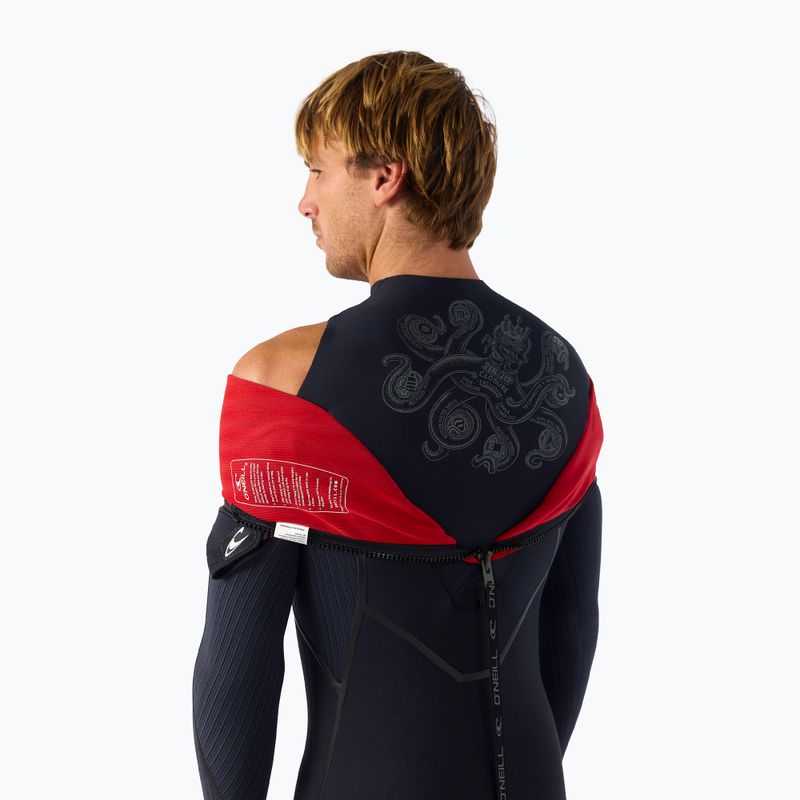 Vyriškas plaukimo kostiumas O'Neill Hyperfreak Fire 4/3+ mm Back Zip Full black/black 8
