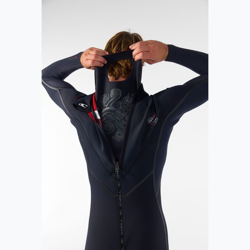 Vyriškas plaukimo kostiumas O'Neill Hyperfreak Fire 4/3+ mm Back Zip Full black/black 9