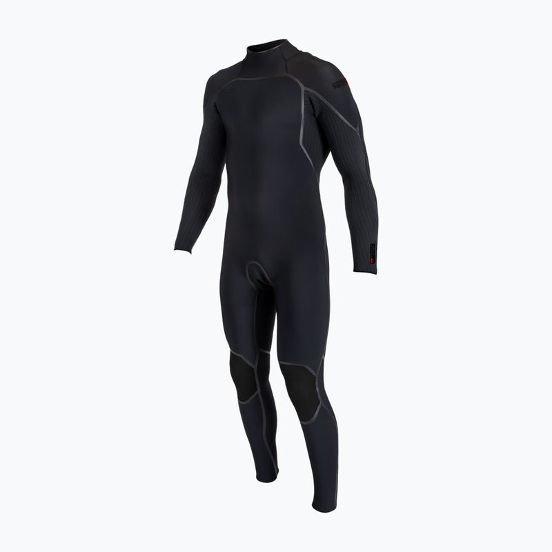 Vyriškas plaukimo kostiumas O'Neill Hyperfreak Fire 4/3+ mm Back Zip Full black/black 12