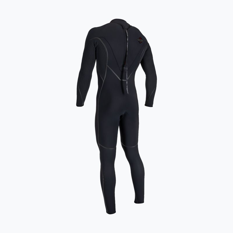 Vyriškas plaukimo kostiumas O'Neill Hyperfreak Fire 4/3+ mm Back Zip Full black/black 13
