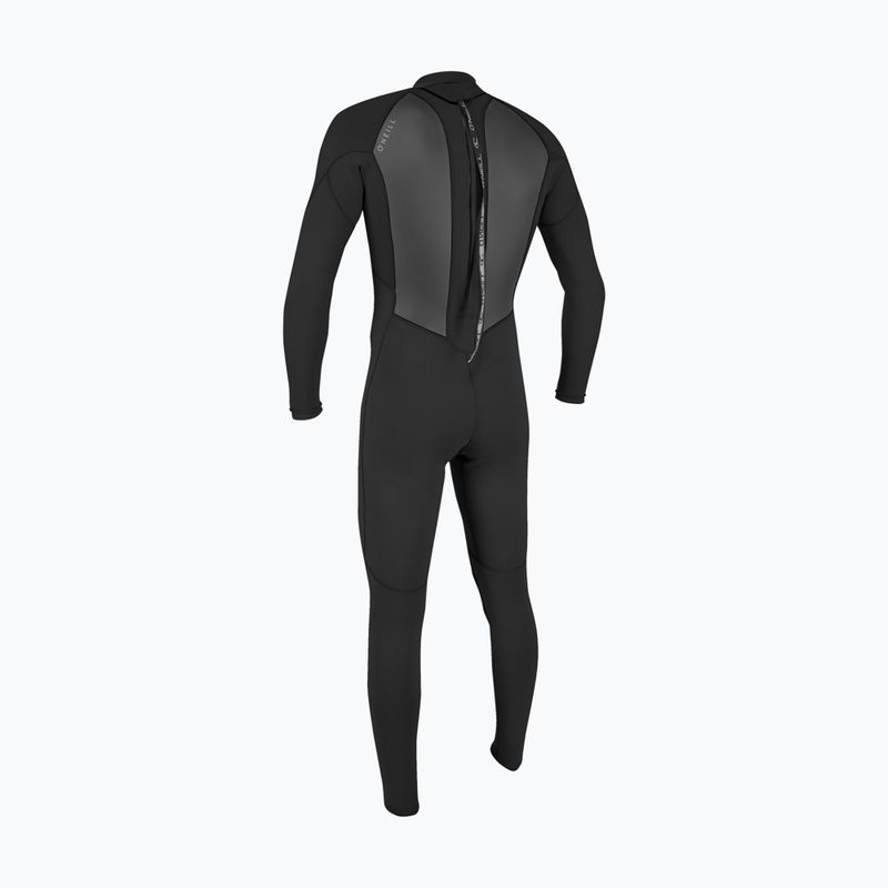 Vyriškas plaukimo kostiumas O'Neill Reactor-2 3/2 mm Back Zip Full black/black 2
