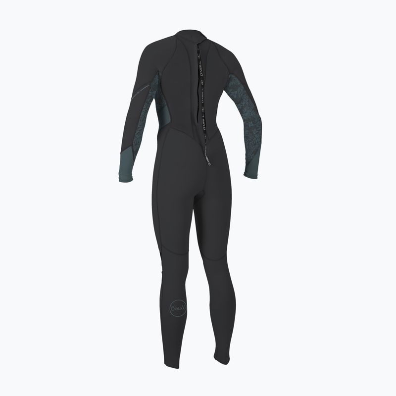 Moteriškas plaukimo kostiumas O'Neill Bahia 3/2 Back Zip Full IT1 tempered steel/shaded island sky/shade 2