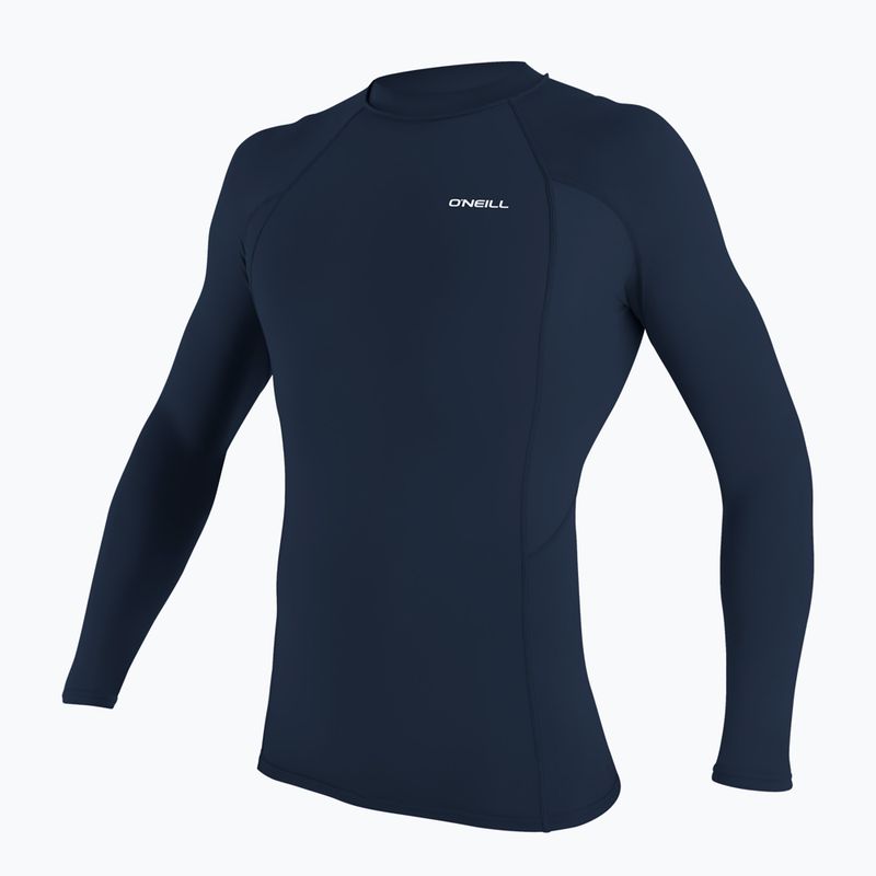 Vyriški plaukimo marškinėliai ilgomis rankovėmis O'Neill Basic Skins Rash Guard LS navy