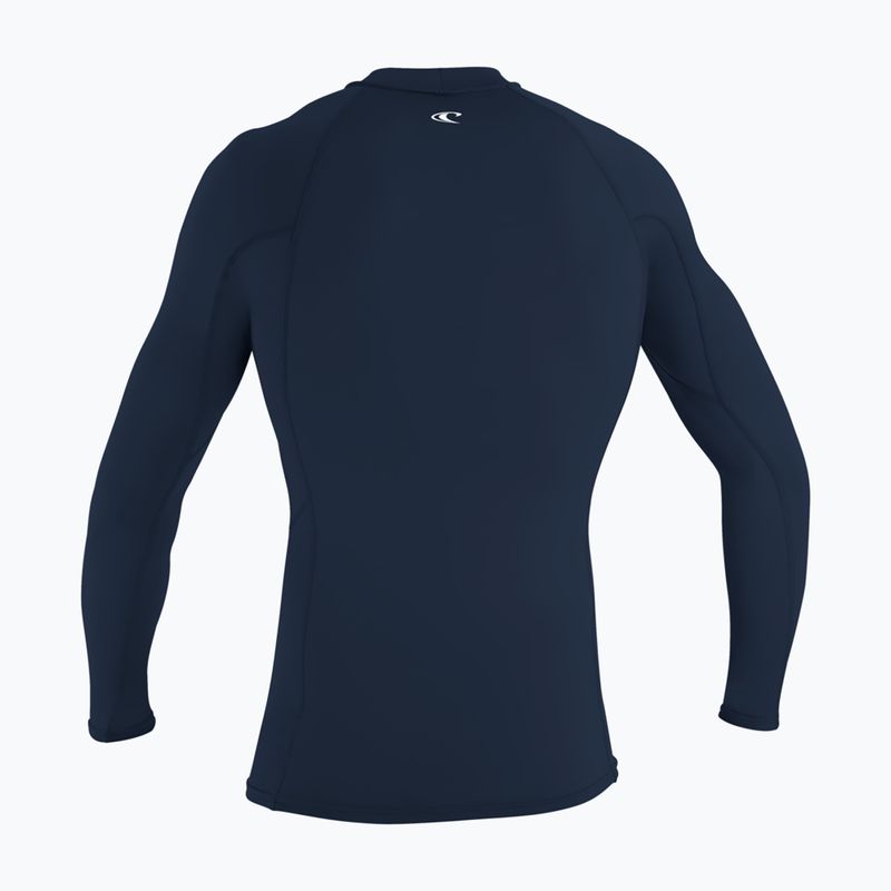 Vyriški plaukimo marškinėliai ilgomis rankovėmis O'Neill Basic Skins Rash Guard LS navy 2