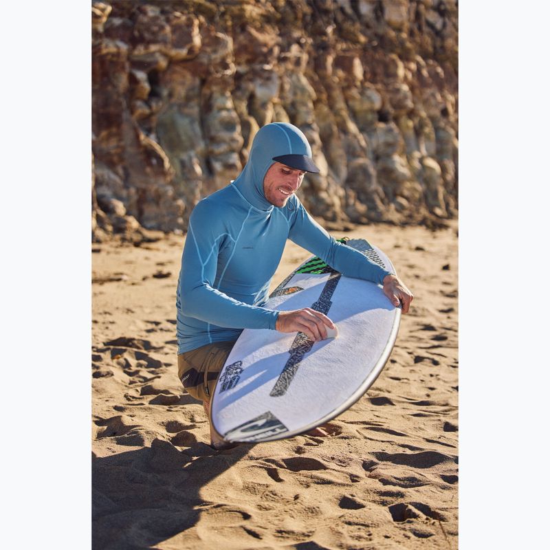 Vyriški plaukimo marškinėliai ilgomis rankovėmis O'Neill Hyperfreak Skins Rash Guard Hooded blue fusion/blue fusion 3