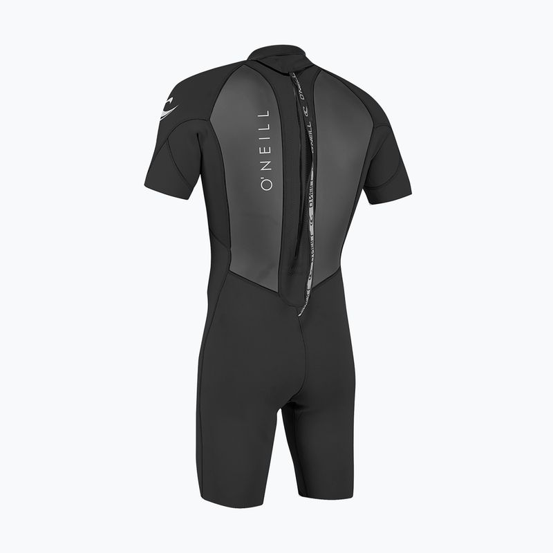 Vyriškas plaukimo kostiumas O'Neill Reactor-2 2mm Back Zip SS Spring HJ5 black/black 2