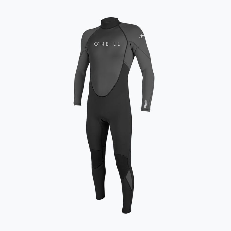 Vyriškas plaukimo kostiumas O'Neill Reactor-2 3/2 mm Back Zip Full black/graphite