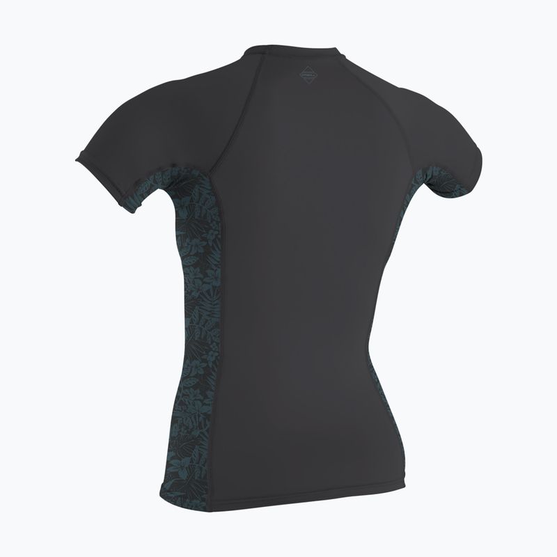 Moteriški plaukimo marškinėliai O'Neill Hyperfreak Skins Rash Guard tempered steel/shaded island sky 2