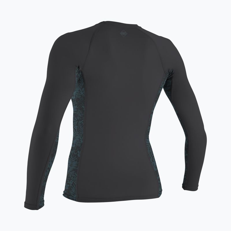 Marškinėliai ilgomis rankovėmis plaukimui O'Neill Hyperfreak Skins Rash Guard tempered steel/shaded island sky 2