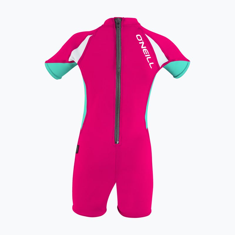 Kombinezonas UPF 50+ O'Neill Child Basic Skins UV Spring IT4 watermelon/light aqua/white 2