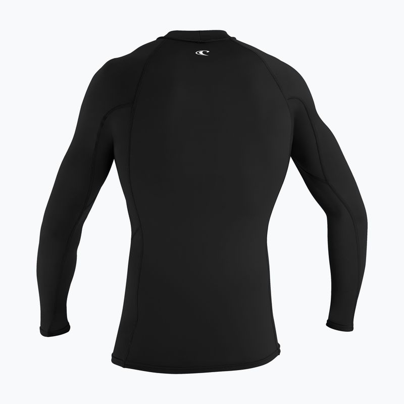 Vyriški plaukimo marškinėliai ilgomis rankovėmis O'Neill Basic Skins Rash Guard LS black 2