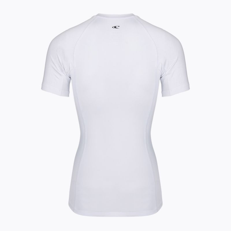 Moteriški plaukimo marškinėliai O'Neill Basic Skins Rash Guard SS white 2