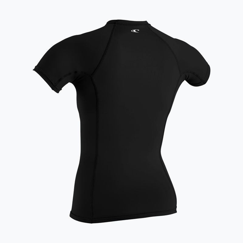 Moteriški plaukimo marškinėliai O'Neill Basic Skins Rash Guard SS black 2