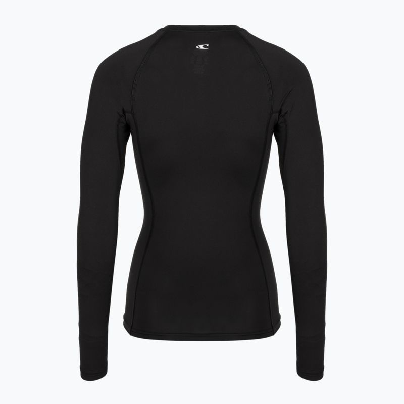 Moteriški plaukimo marškinėliai ilgomis rankovėmis O'Neill Basic Skins Rash Guard LS black 2